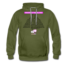 Load image into Gallery viewer, DEMSPEAK TRANSLATED - Men’s Premium Hoodie - olive green
