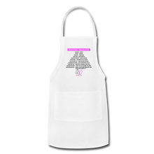 Load image into Gallery viewer, DEMSPEAK TRANSLATED - Adjustable Apron - white
