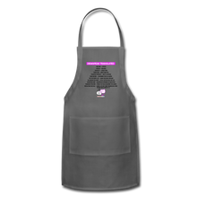 Load image into Gallery viewer, DEMSPEAK TRANSLATED - Adjustable Apron - charcoal
