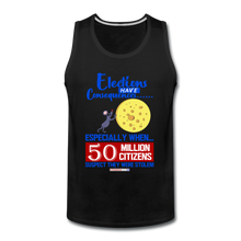 Load image into Gallery viewer, ELECTIONS HAVE CONSEQUENCES... - Men’s Premium Tank - black
