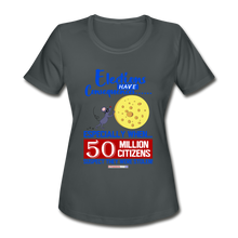 Load image into Gallery viewer, ELECTIONS HAVE CONSEQUENCES... - Women&#39;s Moisture Wicking Performance T-Shirt - charcoal
