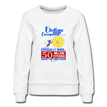 Load image into Gallery viewer, ELECTIONS HAVE CONSEQUENCES... - Women’s Premium Sweatshirt - white
