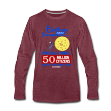 Load image into Gallery viewer, ELECTIONS HAVE CONSEQUENCES... - Men&#39;s Premium Long Sleeve T-Shirt - heather burgundy
