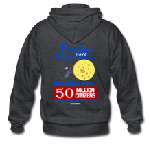 Load image into Gallery viewer, ELECTIONS HAVE CONSEQUENCES... - Gildan Heavy Blend Adult Zip Hoodie - deep heather
