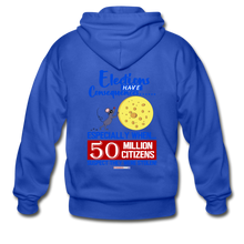 Load image into Gallery viewer, ELECTIONS HAVE CONSEQUENCES... - Gildan Heavy Blend Adult Zip Hoodie - royal blue
