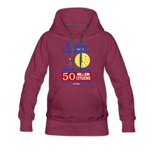 Load image into Gallery viewer, ELECTIONS HAVE CONSEQUENCES... - Women’s Premium Hoodie - burgundy
