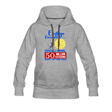 Load image into Gallery viewer, ELECTIONS HAVE CONSEQUENCES... - Women’s Premium Hoodie - heather gray
