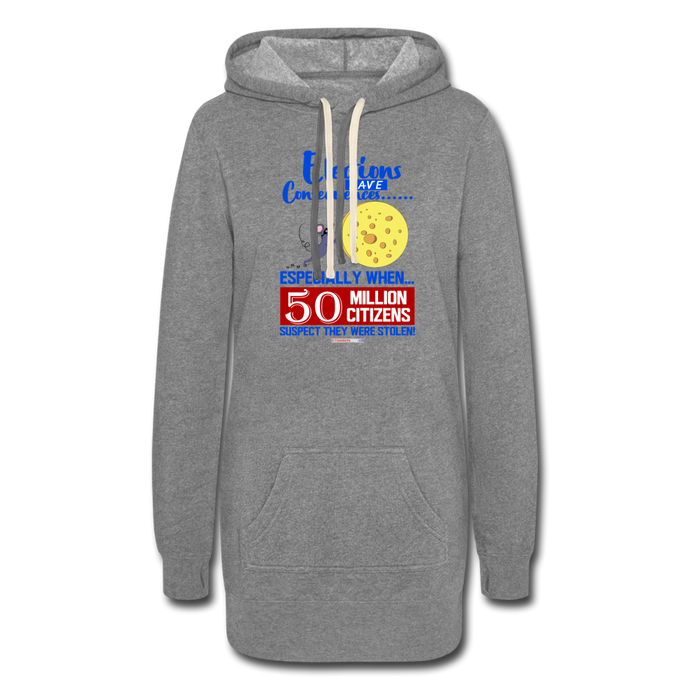 ELECTIONS HAVE CONSEQUENCES... - Women's Hoodie Dress - heather gray