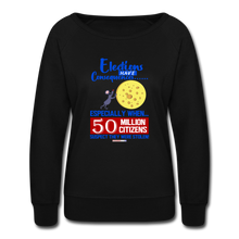 Load image into Gallery viewer, ELECTIONS HAVE CONSEQUENCES... - Women’s Crewneck Sweatshirt - black
