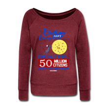 Load image into Gallery viewer, ELECTIONS HAVE CONSEQUENCES... - Women&#39;s Wideneck Sweatshirt - cardinal triblend
