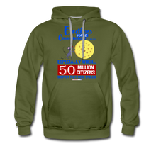 Load image into Gallery viewer, ELECTIONS HAVE CONSEQUENCES... - Men’s Premium Hoodie - olive green
