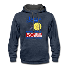 Load image into Gallery viewer, ELECTIONS HAVE CONSEQUENCES... - Contrast Hoodie - indigo heather/asphalt
