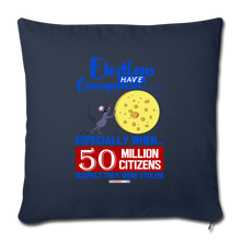 Load image into Gallery viewer, ELECTIONS HAVE CONSEQUENCES... - Throw Pillow Cover 18” x 18” - navy
