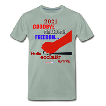 Load image into Gallery viewer, GOODBYE AMERICAN FREEDOM - Men&#39;s Premium T-Shirt - steel green
