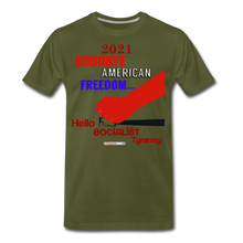 Load image into Gallery viewer, GOODBYE AMERICAN FREEDOM - Men&#39;s Premium T-Shirt - olive green
