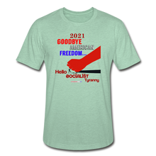 Load image into Gallery viewer, GOODBYE AMERICAN FREEDOM - Unisex Heather Prism T-Shirt - heather prism mint
