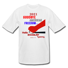 Load image into Gallery viewer, GOODBYE AMERICAN FREEDOM - Men&#39;s Tall T-Shirt - white
