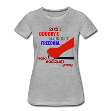 Load image into Gallery viewer, GOODBYE AMERICAN FREEDOM - Women’s Premium T-Shirt - heather gray
