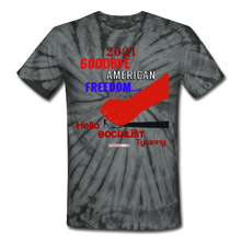 Load image into Gallery viewer, GOODBYE AMERICAN FREEDOM - Unisex Tie Dye T-Shirt - spider black
