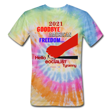 Load image into Gallery viewer, GOODBYE AMERICAN FREEDOM - Unisex Tie Dye T-Shirt - rainbow
