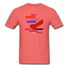 Load image into Gallery viewer, GOODBYE AMERICAN FREEDOM - Unisex ComfortWash Garment Dyed T-Shirt - coral
