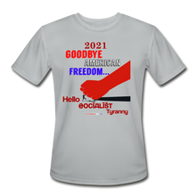 Load image into Gallery viewer, GOODBYE AMERICAN FREEDOM - Men’s Moisture Wicking Performance T-Shirt - silver
