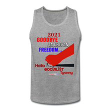 Load image into Gallery viewer, GOODBYE AMERICAN FREEDOM - Men’s Premium Tank - heather gray
