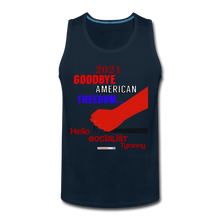 Load image into Gallery viewer, GOODBYE AMERICAN FREEDOM - Men’s Premium Tank - deep navy
