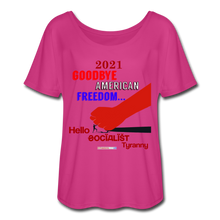 Load image into Gallery viewer, GOODBYE AMERICAN FREEDOM - Women’s Flowy T-Shirt - dark pink
