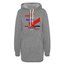 Load image into Gallery viewer, GOODBYE AMERICAN FREEDOM - Women&#39;s Hoodie Dress - heather gray
