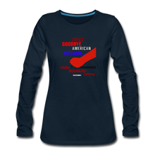 Load image into Gallery viewer, GOODBYE AMERICAN FREEDOM - Women&#39;s Premium Long Sleeve T-Shirt - deep navy
