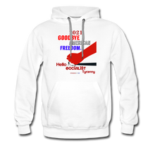 Load image into Gallery viewer, GOODBYE AMERICAN FREEDOM - Men’s Premium Hoodie - white
