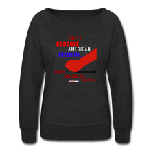 Load image into Gallery viewer, GOODBYE AMERICAN FREEDOM - Women’s Crewneck Sweatshirt - heather black
