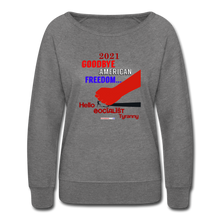 Load image into Gallery viewer, GOODBYE AMERICAN FREEDOM - Women’s Crewneck Sweatshirt - heather gray
