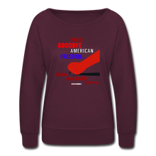 Load image into Gallery viewer, GOODBYE AMERICAN FREEDOM - Women’s Crewneck Sweatshirt - plum
