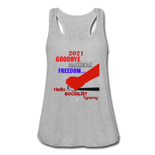 Load image into Gallery viewer, GOODBYE AMERICAN FREEDOM - Women&#39;s Flowy Tank Top by Bella - heather gray
