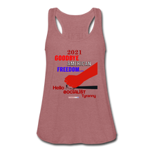 Load image into Gallery viewer, GOODBYE AMERICAN FREEDOM - Women&#39;s Flowy Tank Top by Bella - mauve
