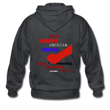 Load image into Gallery viewer, GOODBYE AMERICAN FREEDOM - Gildan Heavy Blend Adult Zip Hoodie - deep heather
