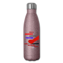 Load image into Gallery viewer, GOODBYE AMERICAN FREEDOM - Insulated Stainless Steel Water Bottle - pink glitter
