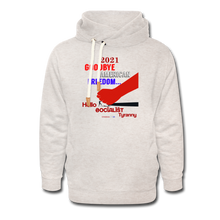 Load image into Gallery viewer, GOODBYE AMERICAN FREEDOM - Shawl Collar Hoodie - heather oatmeal
