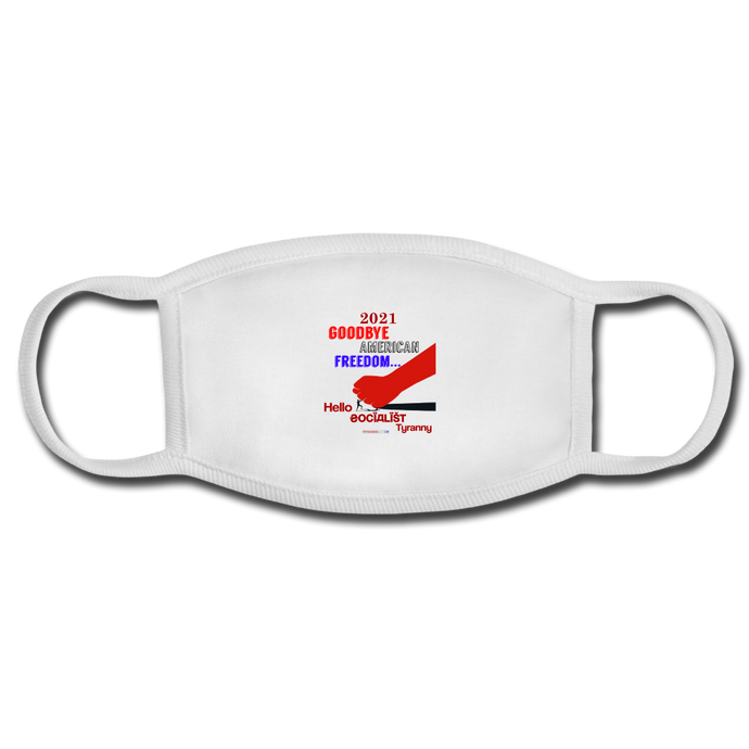 GOODBYE AMERICAN FREEDOM - Face Mask - white/white