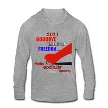 Load image into Gallery viewer, GOODBYE AMERICAN FREEDOM - Unisex Tri-Blend Hoodie Shirt - heather gray
