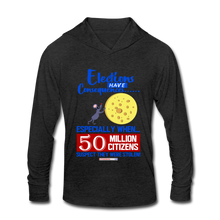 Load image into Gallery viewer, ELECTIONS HAVE CONSEQUENCES... - Unisex Tri-Blend Hoodie Shirt - heather black
