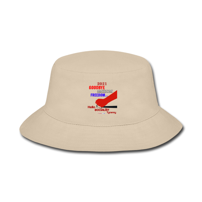 GOODBYE AMERICAN FREEDOM - Bucket Hat - cream