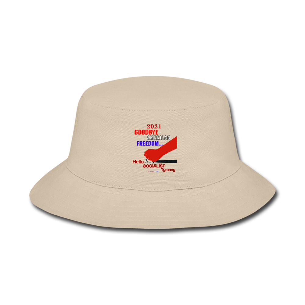 GOODBYE AMERICAN FREEDOM - Bucket Hat - cream