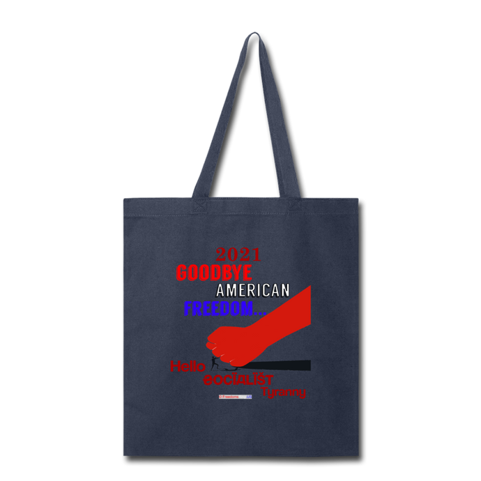 GOODBYE AMERICAN FREEDOM - Tote Bag - navy