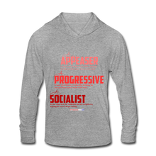 Load image into Gallery viewer, APPEASER, PROGRESSIVE, SOCIALIST - Unisex Tri-Blend Hoodie Shirt - heather gray
