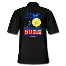 Load image into Gallery viewer, ELECTIONS HAVE CONSEQUENCES - Men&#39;s Pique Polo Shirt - black
