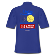 Load image into Gallery viewer, ELECTIONS HAVE CONSEQUENCES - Men&#39;s Pique Polo Shirt - royal blue
