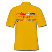 Load image into Gallery viewer, AMERICANS AGAINST CENSORSHIP - Men&#39;s Pique Polo Shirt - Yellow
